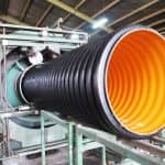 Corrugated polyethylene pipe