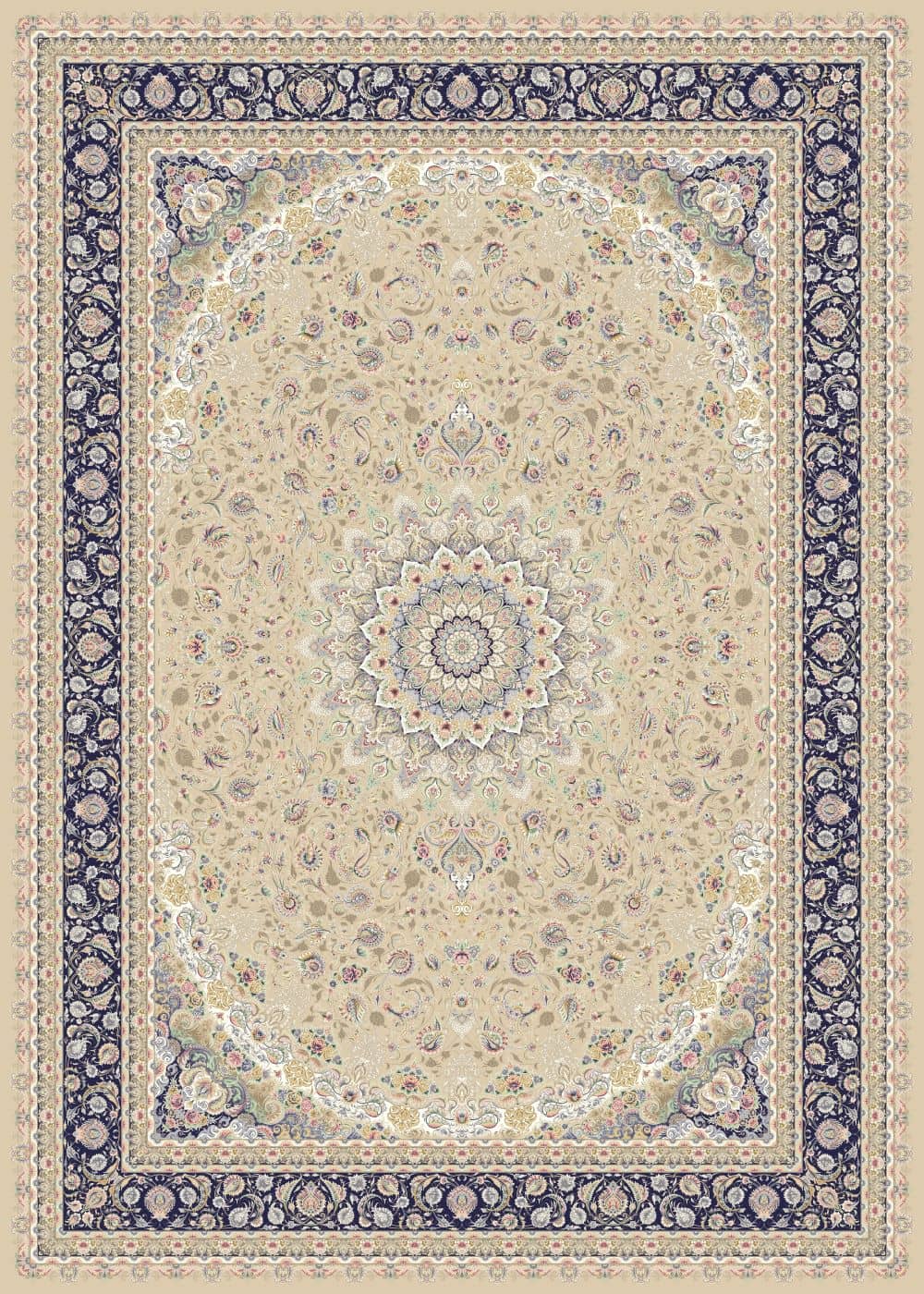 Reeds Luxury Acrylic Machine-Made Persian Carpet
