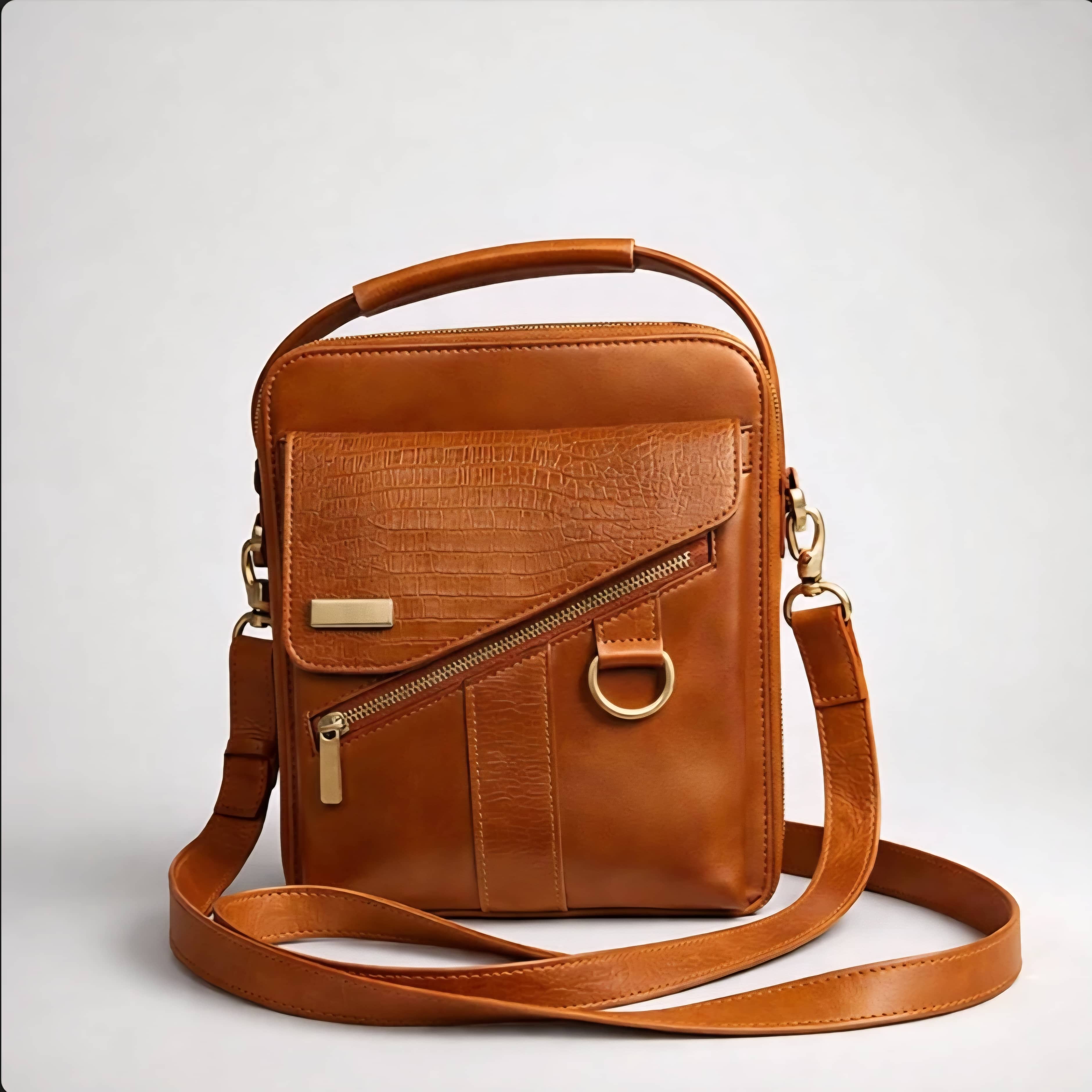 RAVEN Men’s Leather Crossbody Bag