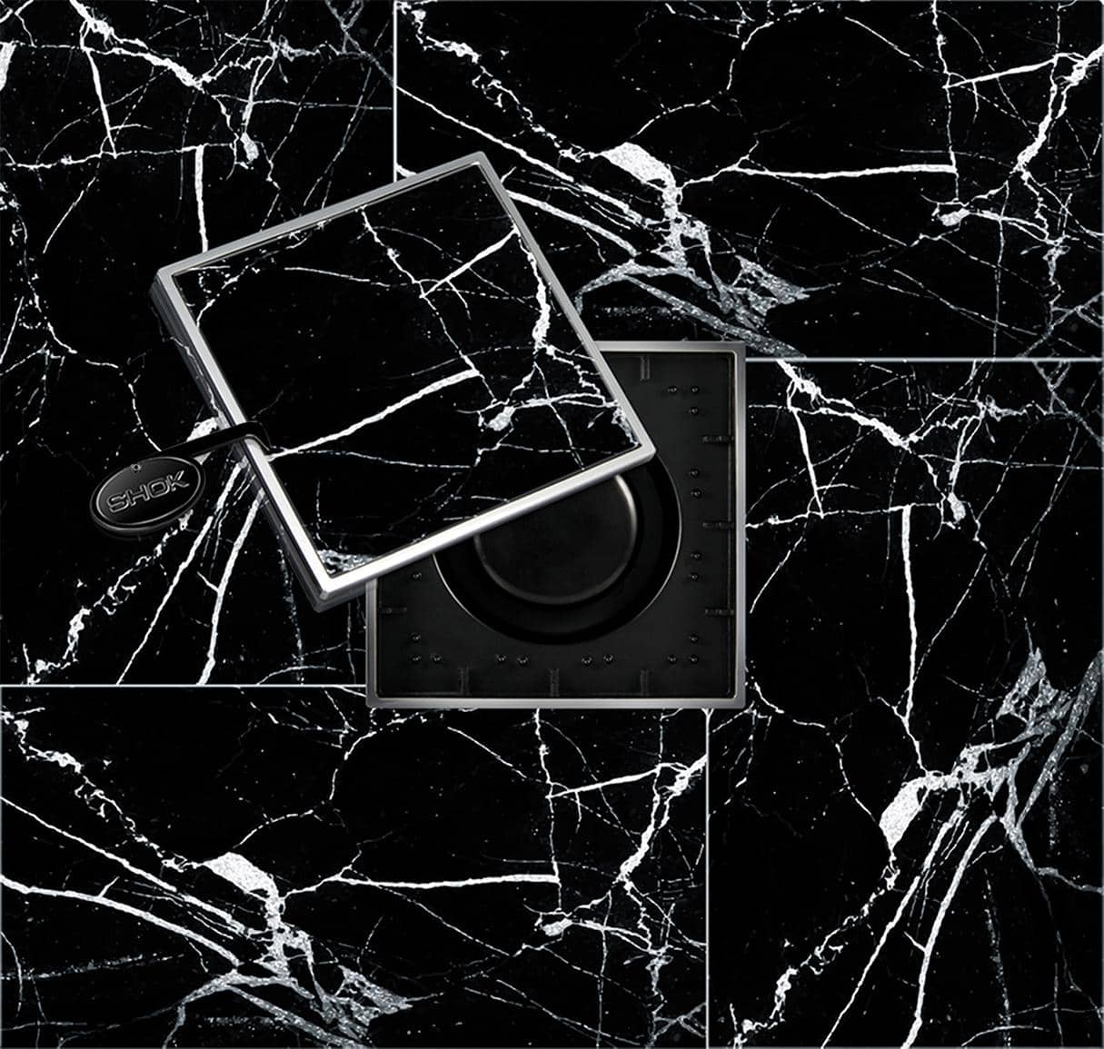 hidden floor drain 10*10