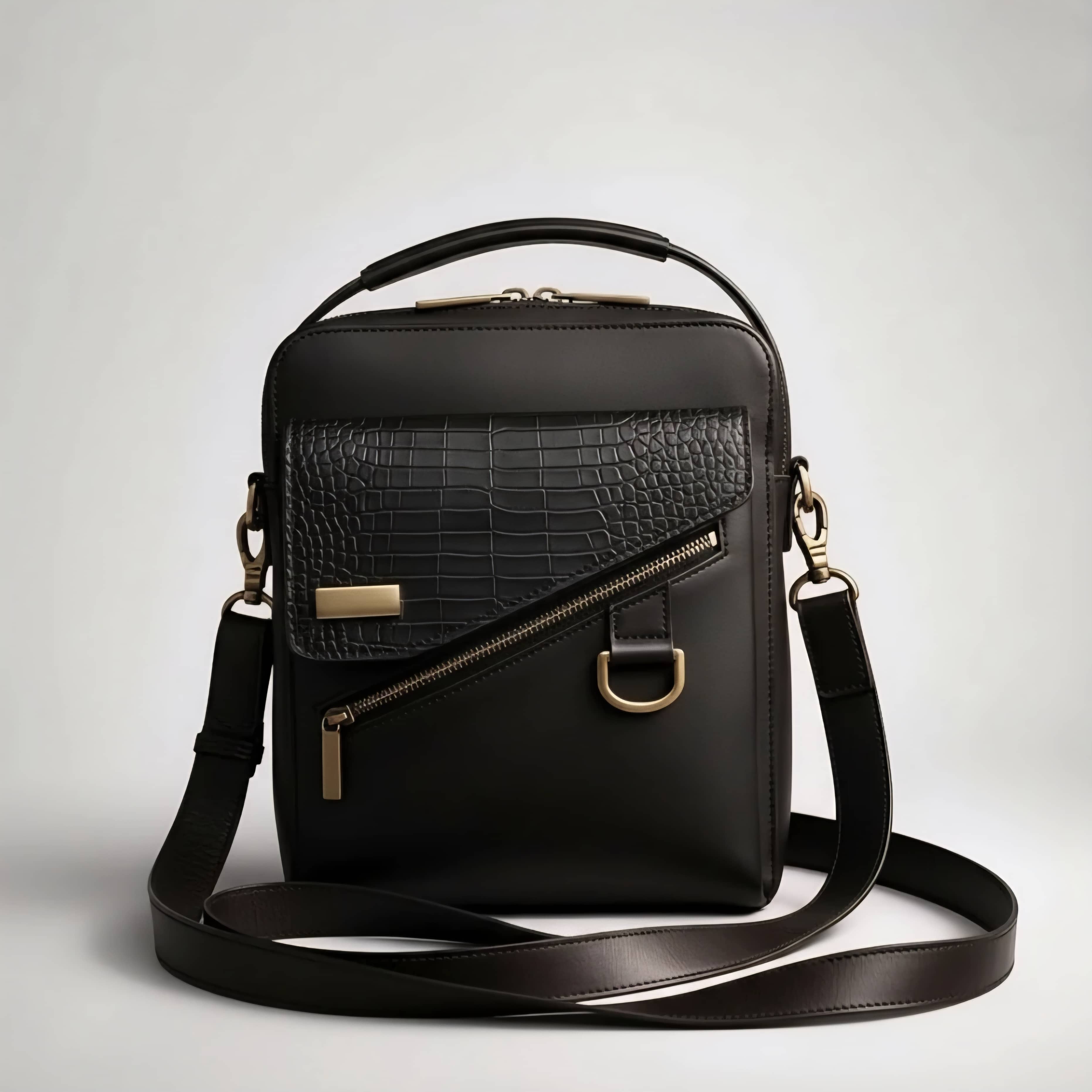 RAVEN Men’s Leather Crossbody Bag