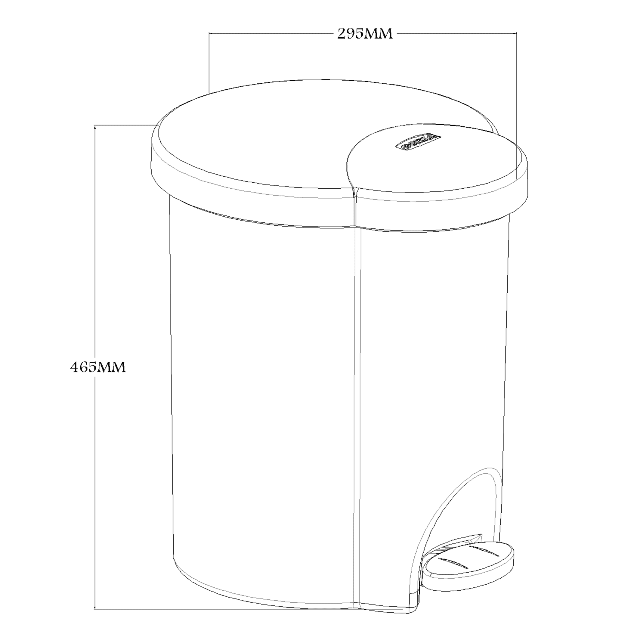 Big and small dust bin 