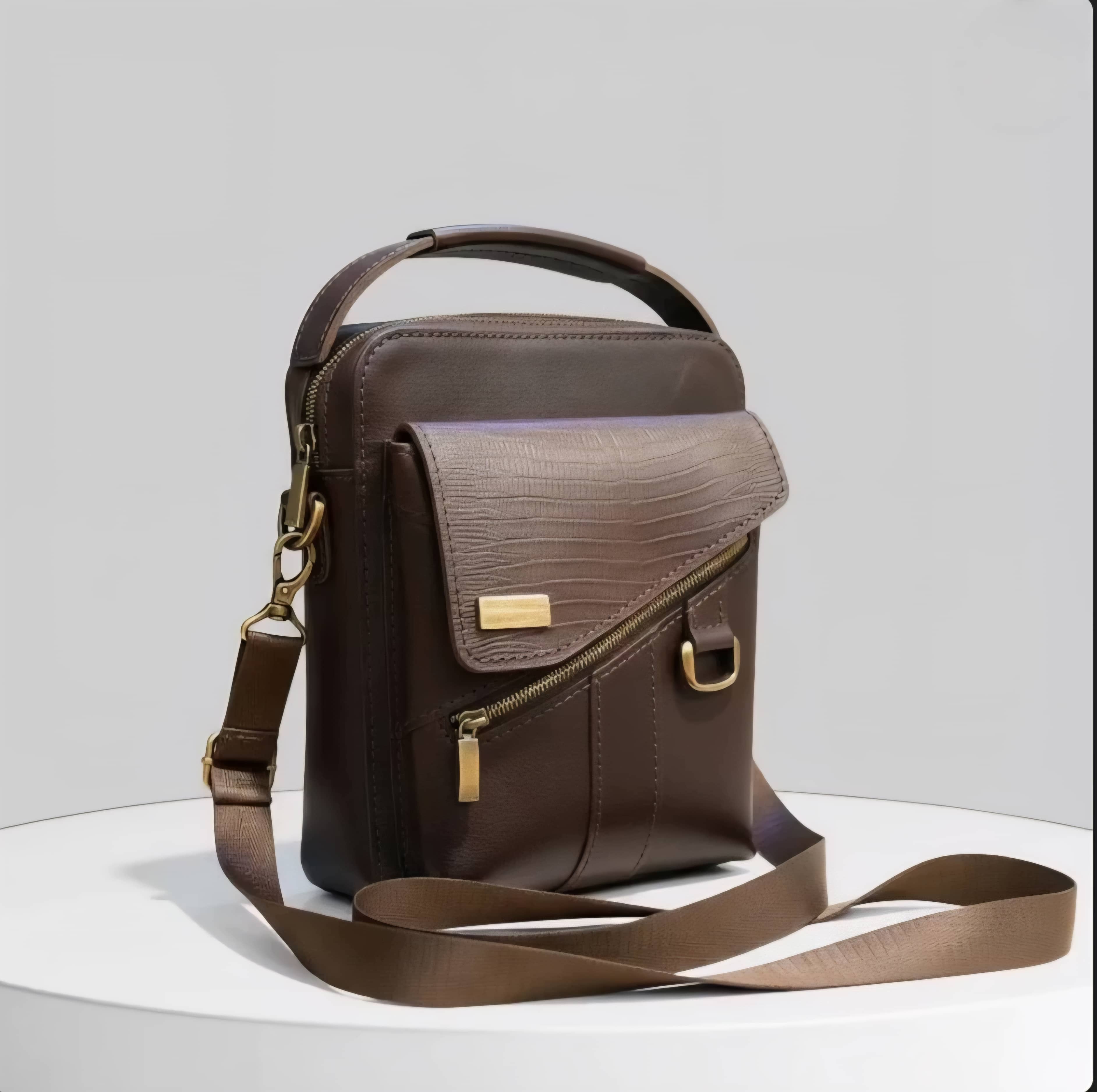 RAVEN Men’s Leather Crossbody Bag