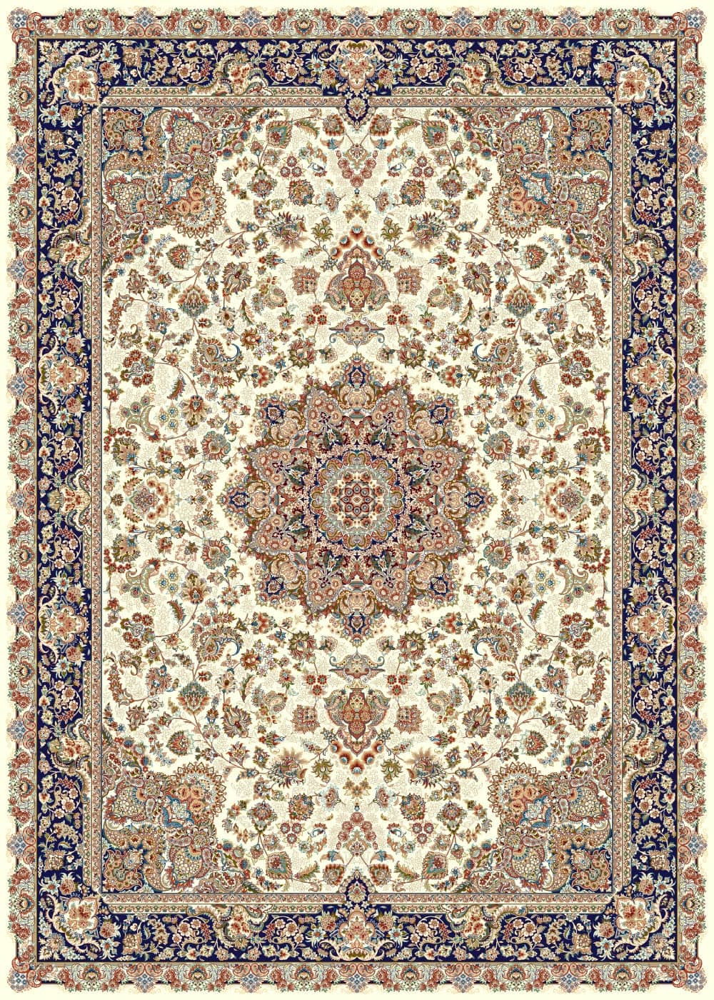 Reeds Acrylic Machine-Made Persian Carpet