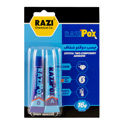 RAZI POX Crystal Clear Two-Component Epoxy Adhesive
