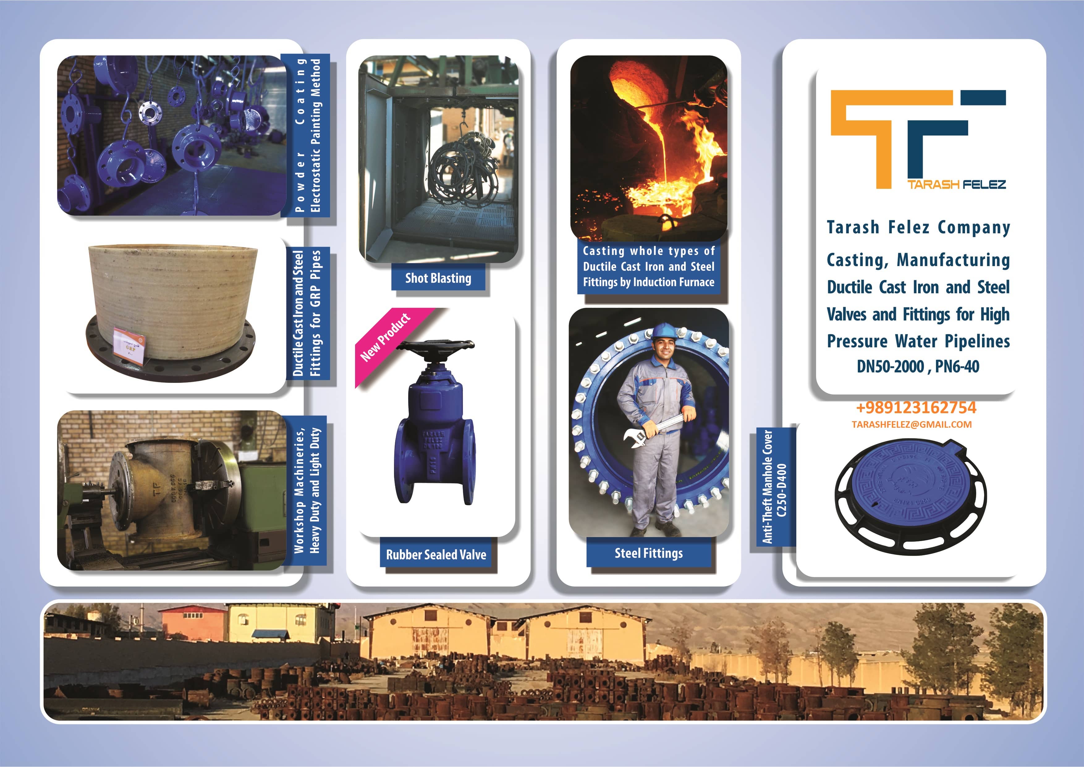 Industrial Cast Iron Rising Stem Gate Valve