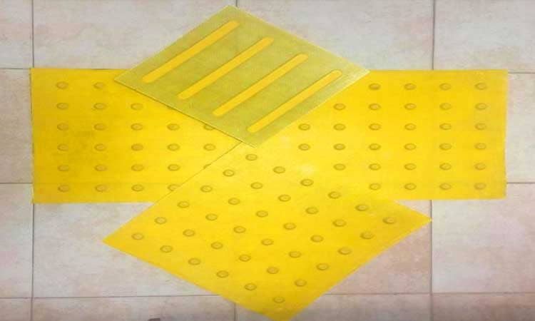 Fiberglass Reinforced Composite Tactile Tile Warning Dot Type