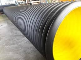 Double-walled polyethylene pipe
