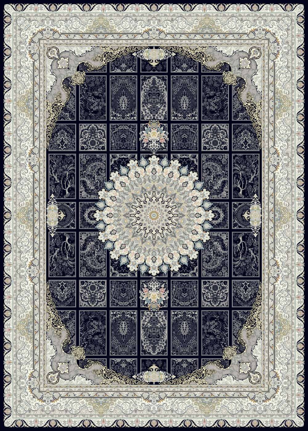 Reeds High-Density Acrylic Machine-Made Persian Carpet