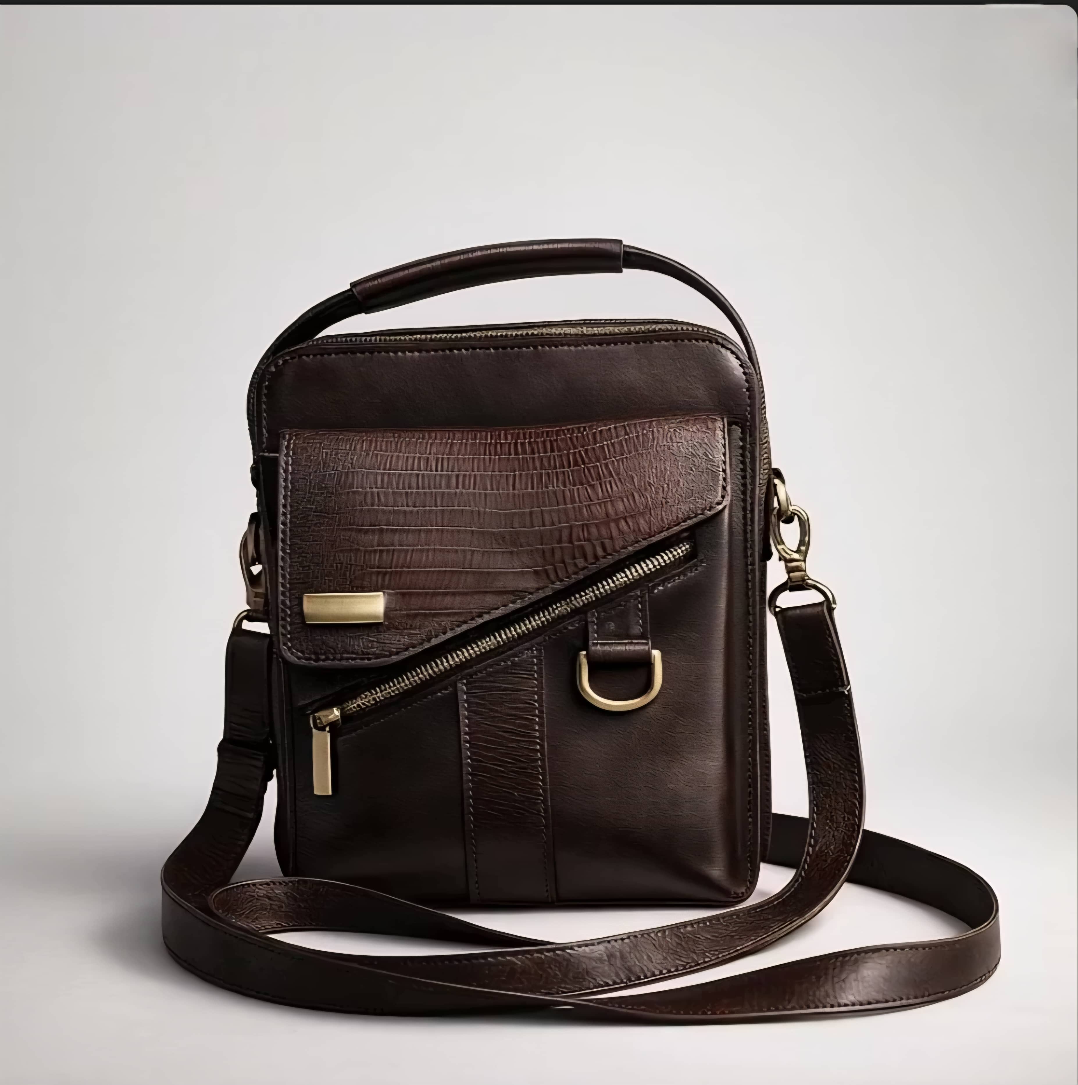 RAVEN Men’s Leather Crossbody Bag