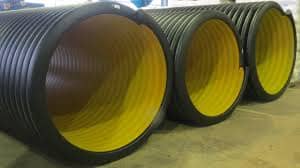 Double-walled polyethylene pipe