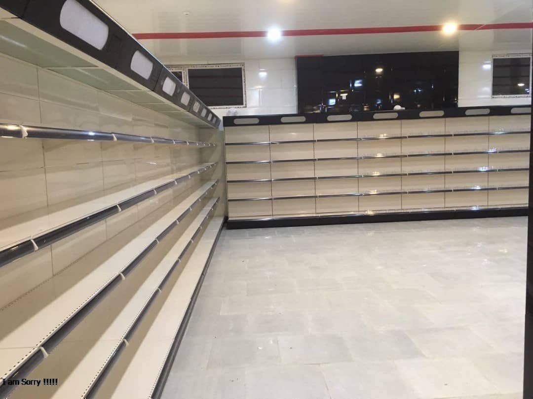 warehouse and shop shelves (shelf) and shops accessories