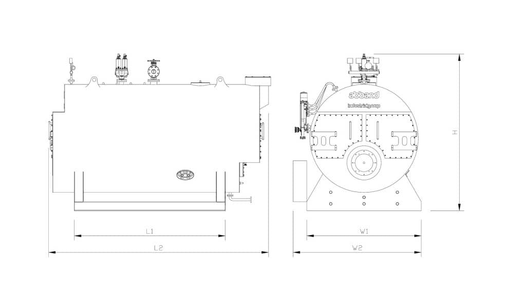 Fire Tube (wet Back) steam Boiler