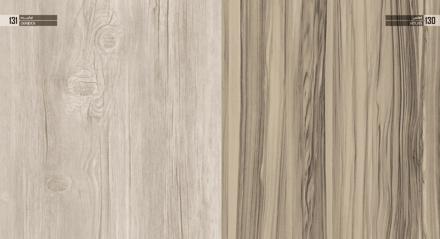 Decorative MDF Board Plain & Wood Grain Finish