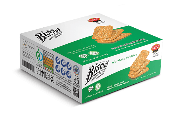 Farkhondeh Barley Flour Biscuit Topped with Sesame&Dill- 700gr