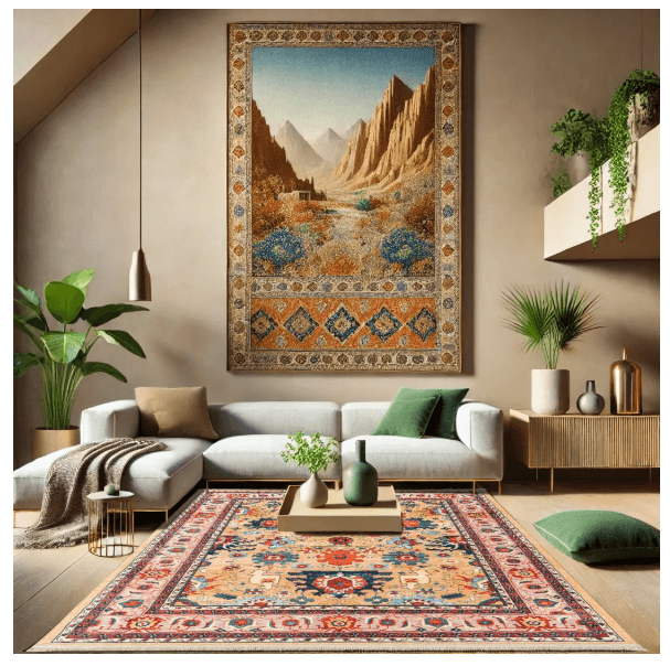 Polyester-Polyogen Rug,Traditional Collection,Gold 25CS0260