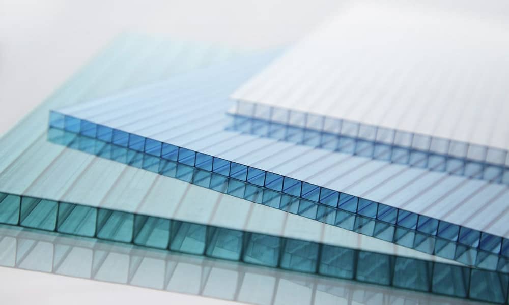 Double-walled polycarbonate sheet