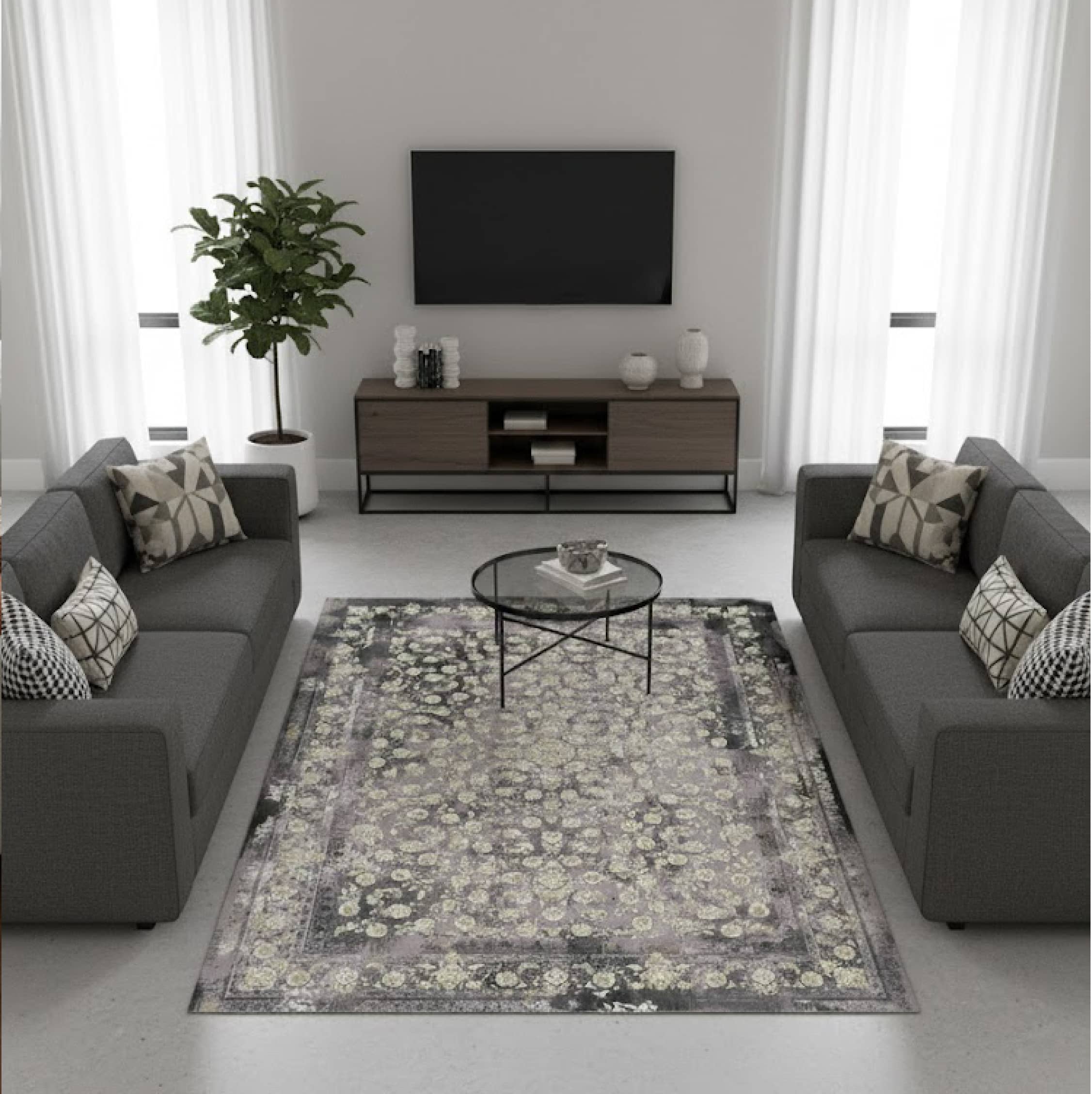 Reeds Luxury Acrylic Machine-Made Persian Carpet