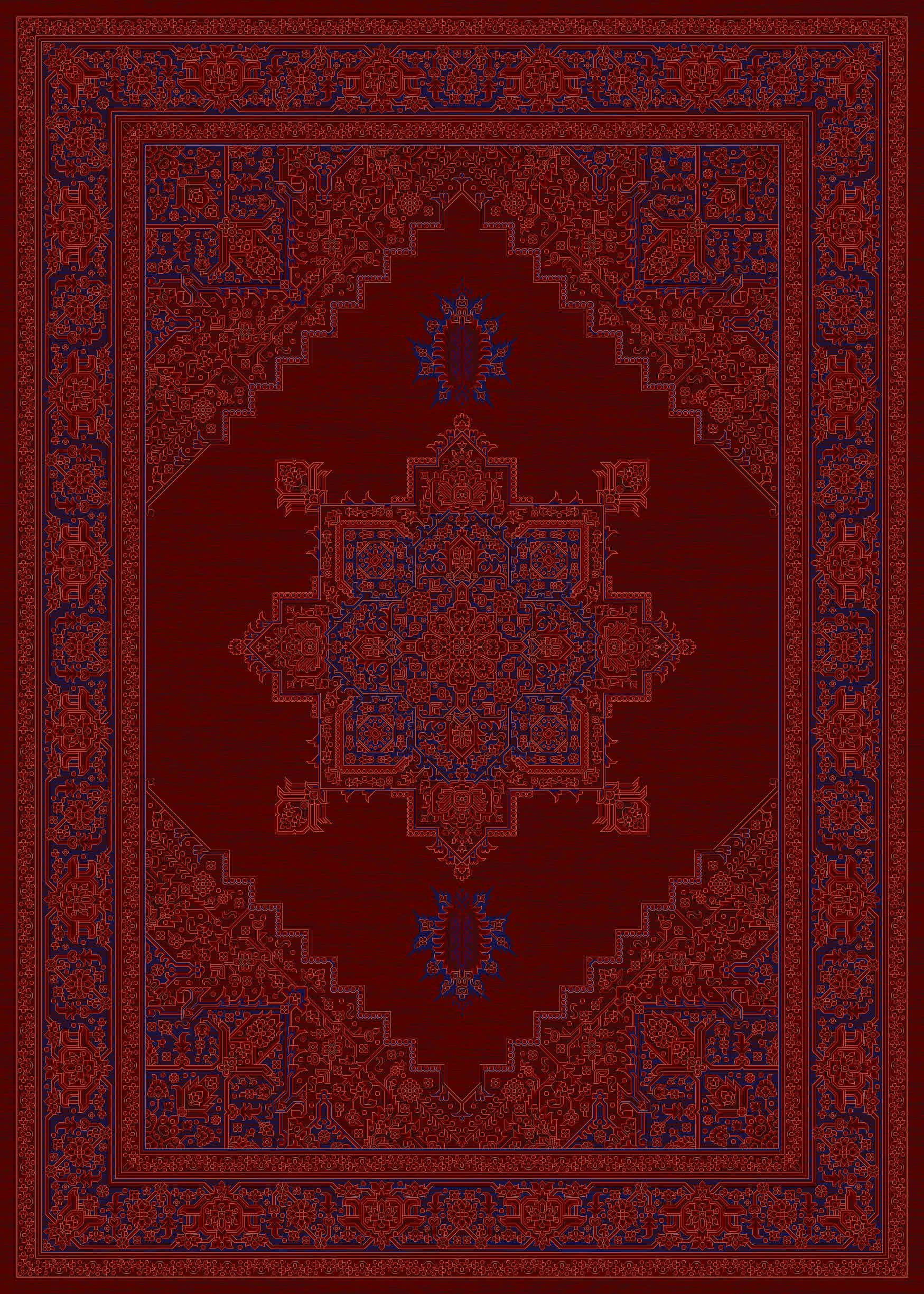 Reeds Acrylic Machine-Made Persian Carpet