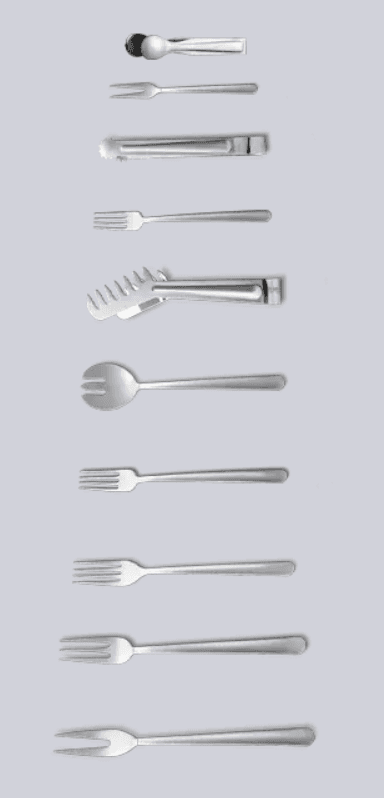 Disposable Plastic Fork & Serving Utensils  Multiple Models (Chini Maqsoud)