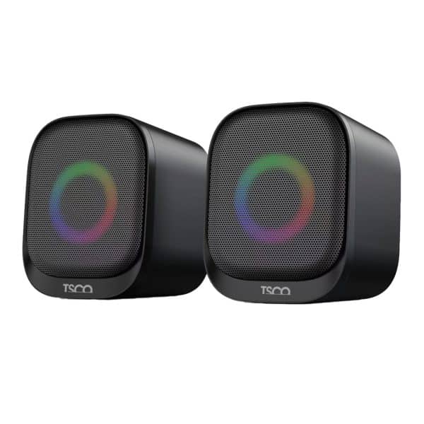 SCO Dual Desktop Speakers with RGB Lighting