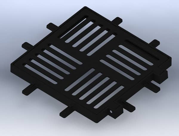 Cast Iron Water Drain Grating & Manhole Cover