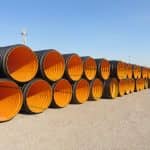 Corrugated polyethylene pipe