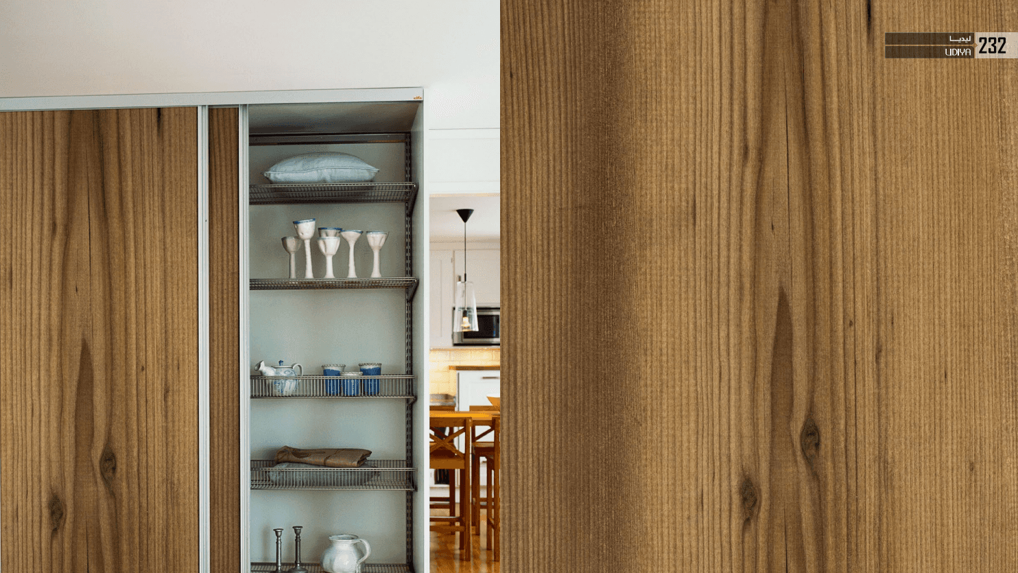 Decorative Wood Grain Laminate Panel Interior Design Series