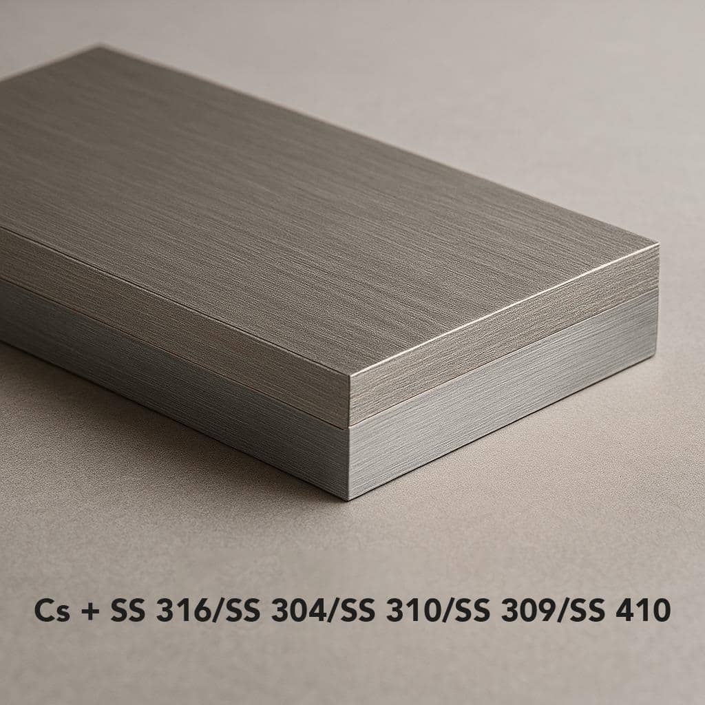 combine the strength of carbon steel