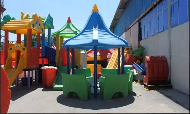 Open polyethylene gazebo