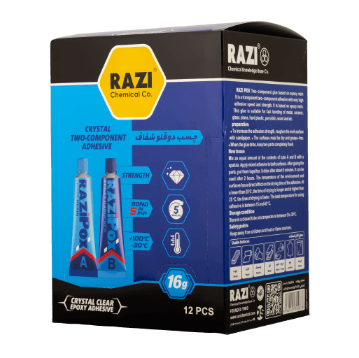 RAZI POX Crystal Clear Two-Component Epoxy Adhesive