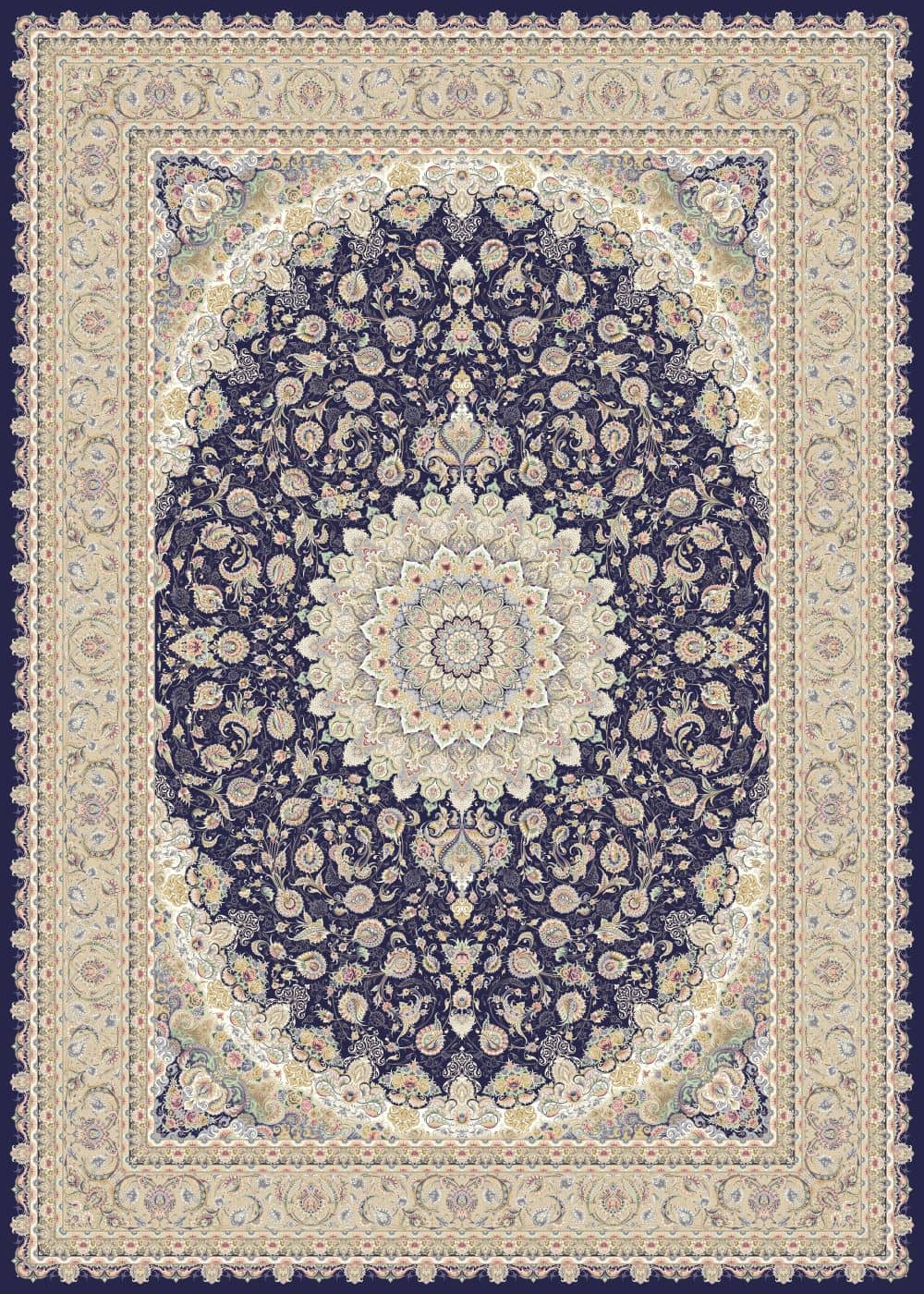 Reeds Luxury Acrylic Machine-Made Persian Carpet