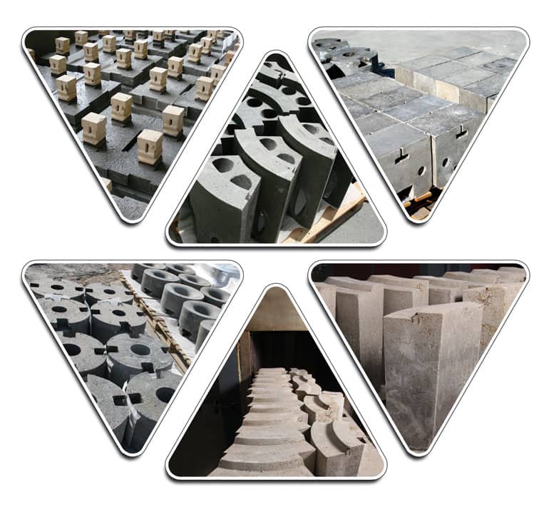Advanced refractory piece