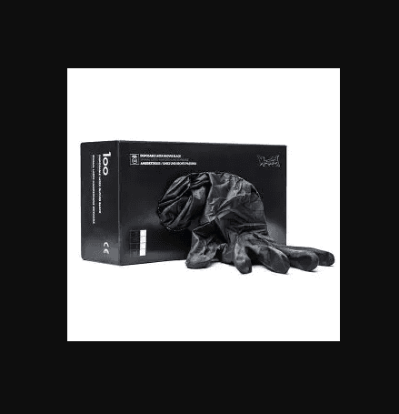 Nylon - Black plastic gloves