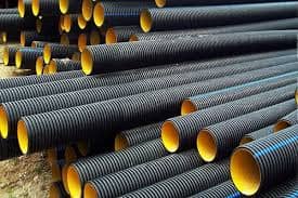 Double-walled polyethylene pipe