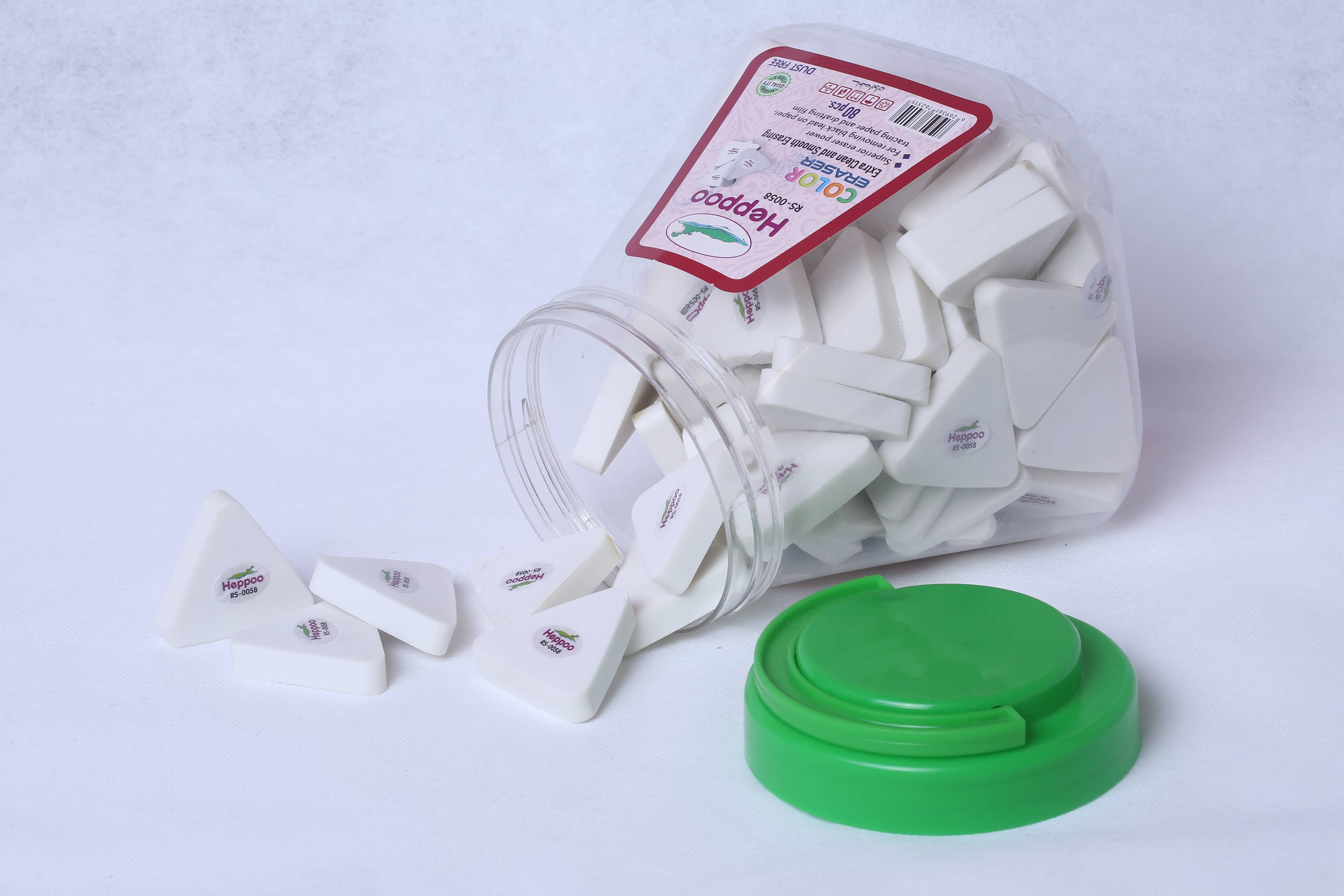 Triangular glass eraser