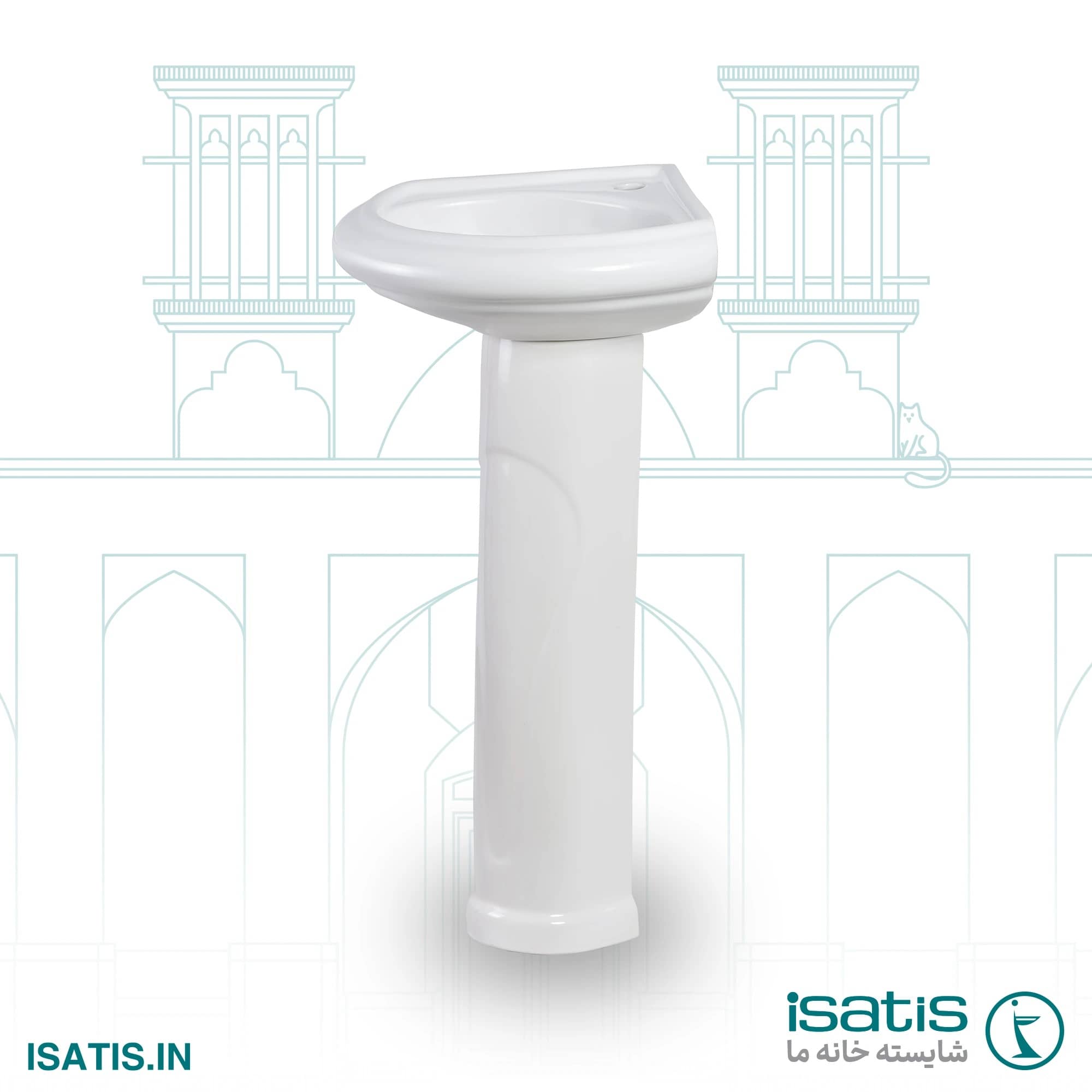 Isatis Verona Pedestal Washbasin
