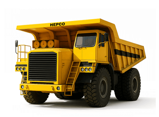 HEPCO Electric Drive Mining Dump Truck - Ultra Heavy-Duty Open-Pit Mining Class