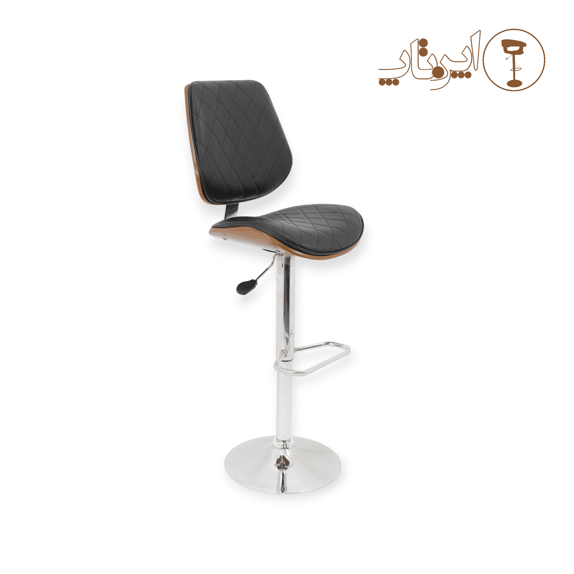 Open Jack Chair Model 2032 with Diamond Stitching - Hydraulic Height Adjustable Bar & Island Chair