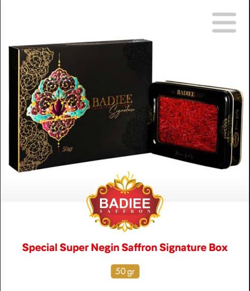BADIEE SAFFRON Special Super Negin Saffron - Premium Signature Box 50g