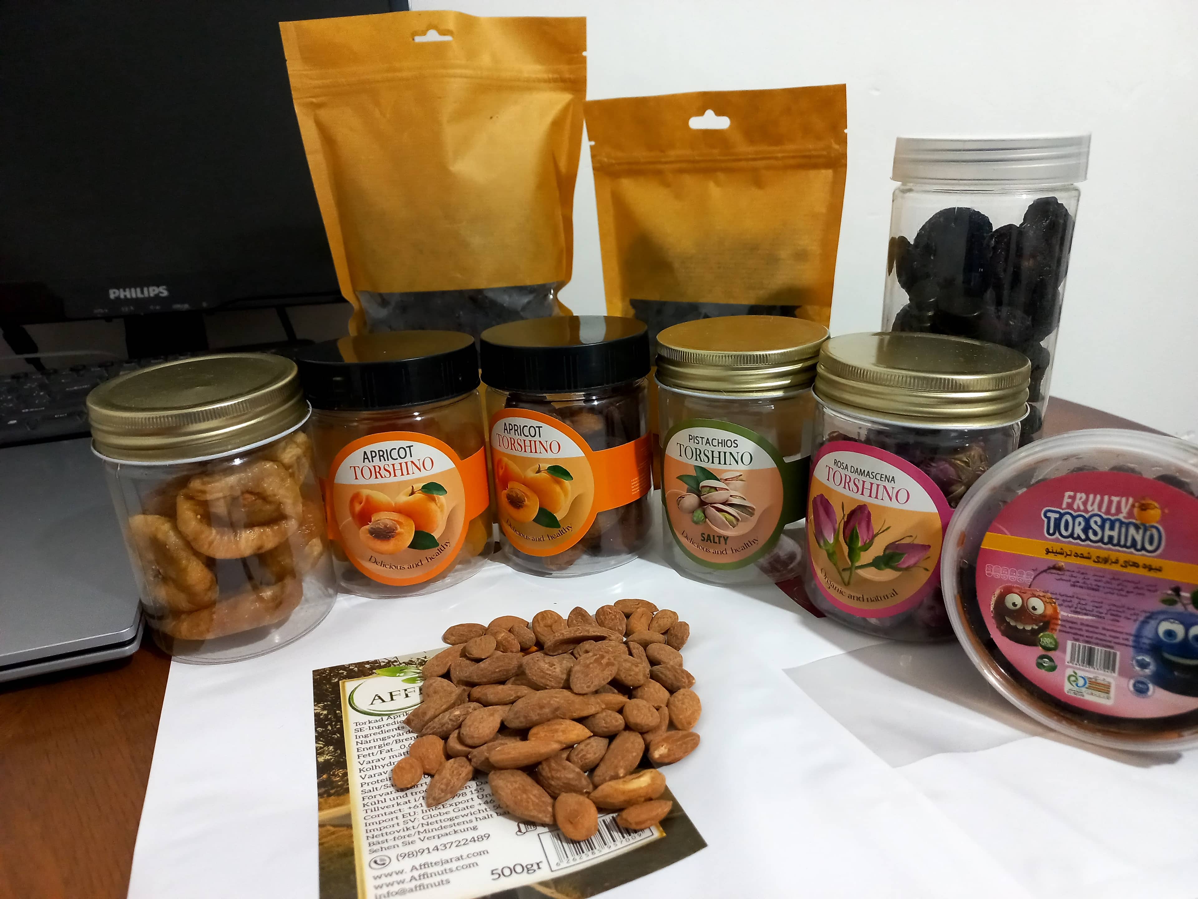 Dried apricot dried cherries plums Raisin