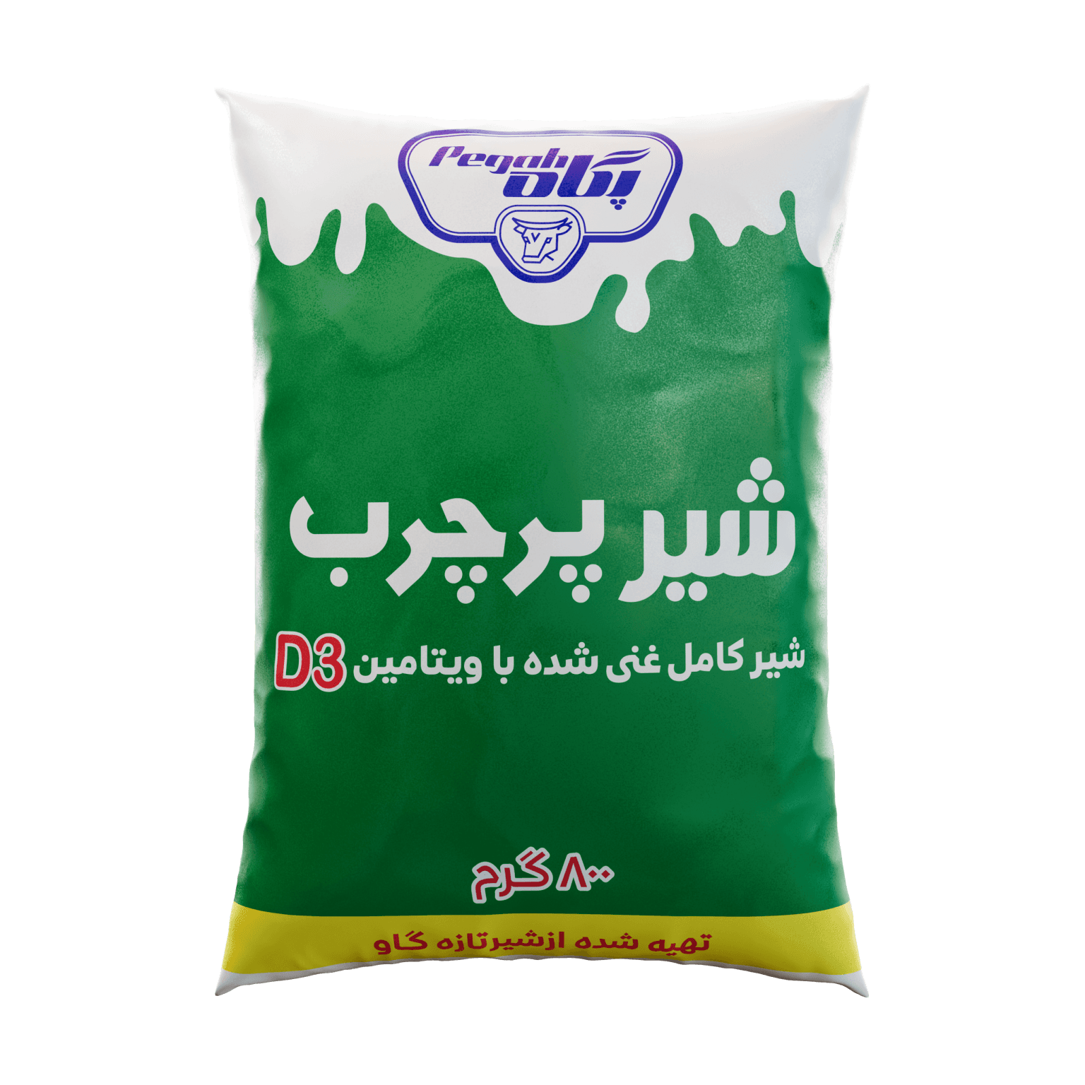 Pegah Pasteurized Full Fat Milk Fortified with Vitamin D3 -  800 g
