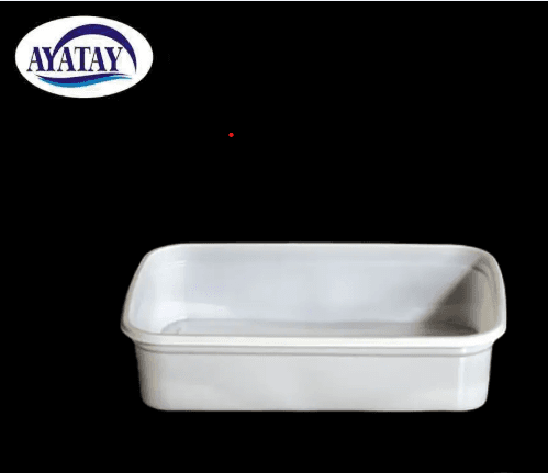 Disposable container, 95 mm, white