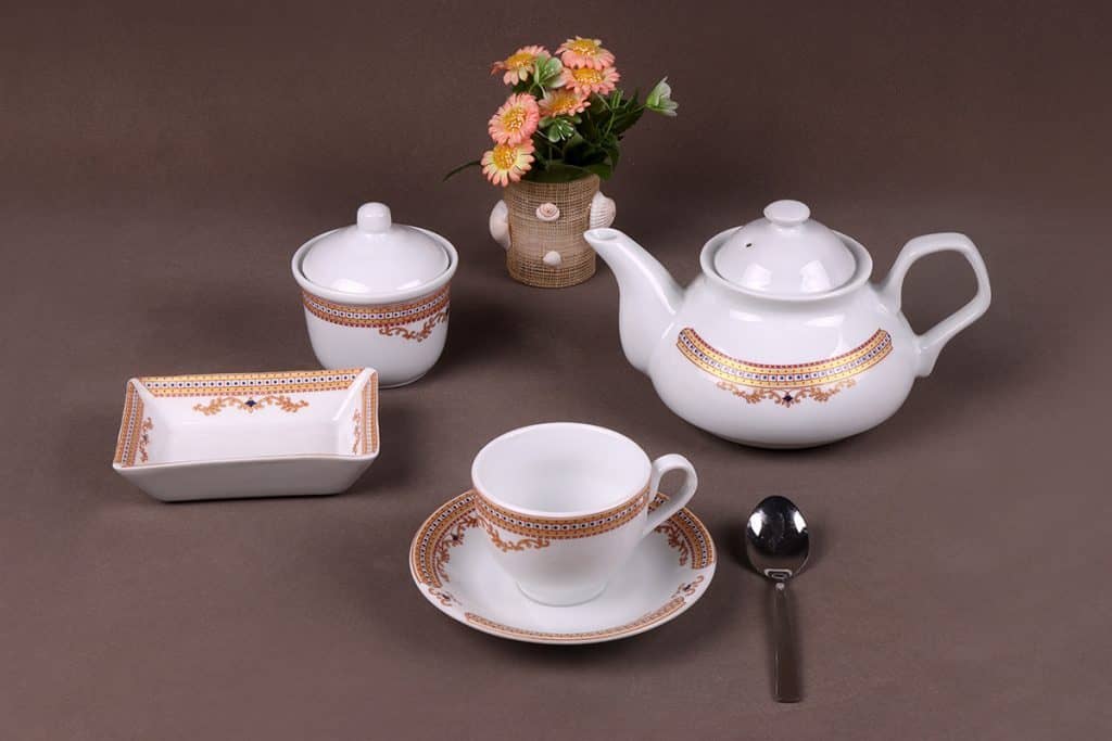 Royal Aura Porcelain Tea & Serving Set