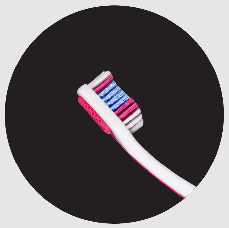 AllWhite shiny white soft-medium toothbrush with cap