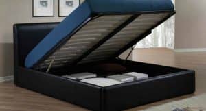 Lift-Up Storage Box Bed (Upholstered Box Bed Frame)