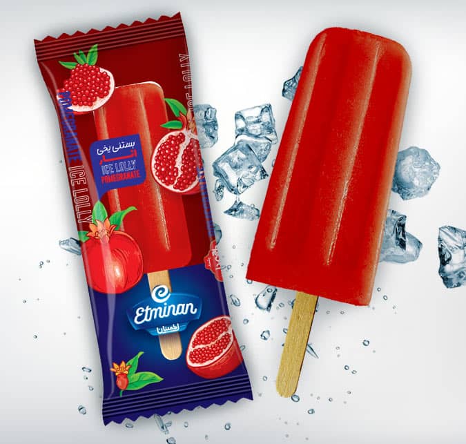 Eminan Ice Lolly Stick  Lime Faloudeh, Pomegranate, Sour Cherry & Orange