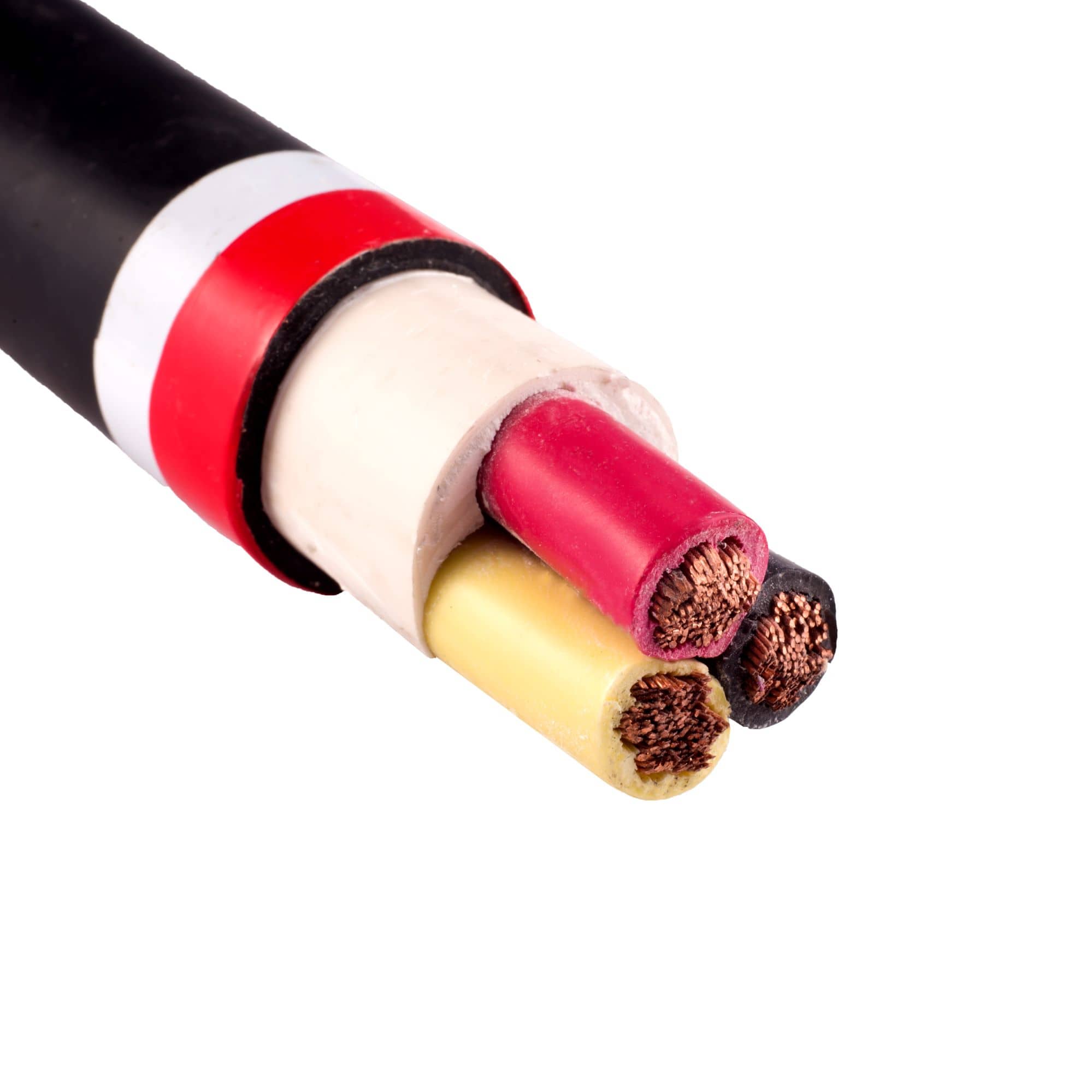 Flexible cables with a cross-section of 3x25