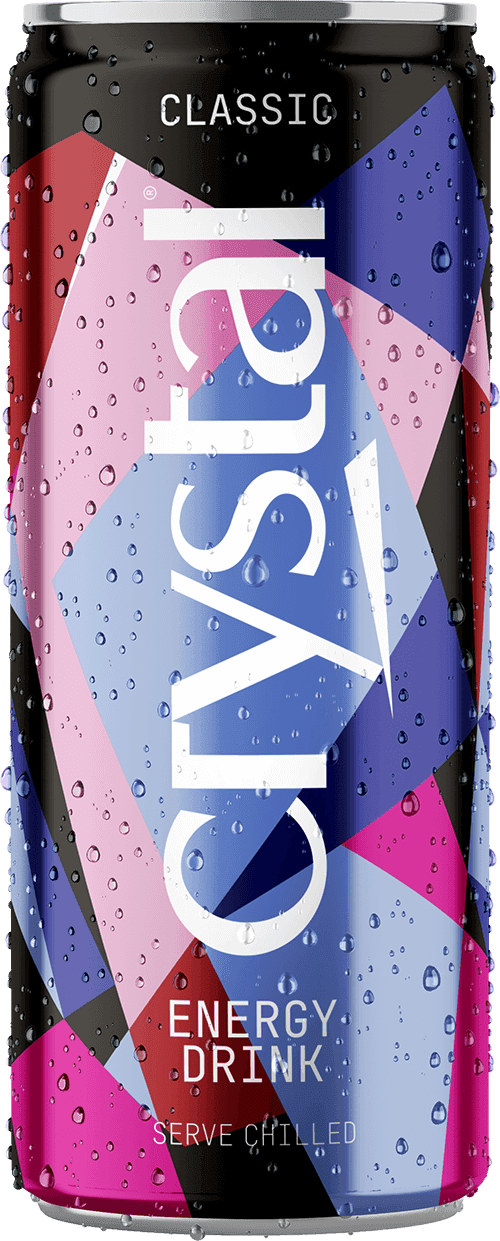 Crystal Energy Drink  Classic & Sugar Free Vitamin Energy Beverage 250ml
