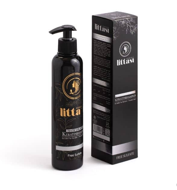 Littasi Sulfate-Free & Paraben-Free Specialized Keratin Care Shampoo with Hydrolyzed Keratin & Vitamin E  Professional Repair, Smoothing & Moisturizing Shampoo for Keratin-Treated, Damaged, Frizzy & Sensitive Hair (320 ml)